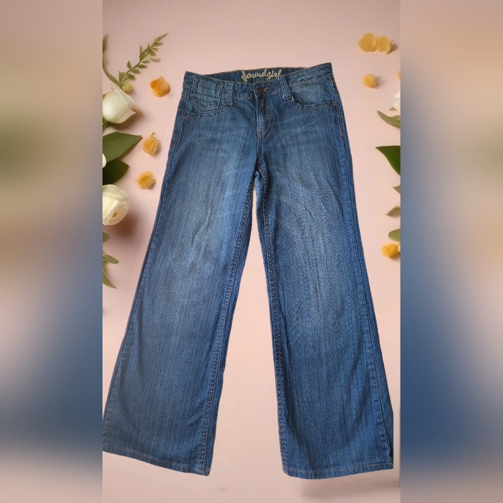 Soundgirl Blue Flare & Wide Leg Jeans